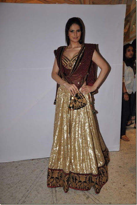 acterss zarine khan at blenders pride fashion masala hot images